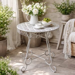 Стол с художественной ковкой "Ажур"