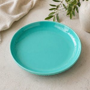 Десертная тарелка "Beautiful patterns" 21см бирюзовая