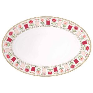 Блюдо сервировочное овальное "Flowery" 35,5х24см в подарочной упаковке