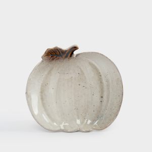 Осеннее сервировочное блюдо в форме тыквы "Light pumpkin" 22х20см