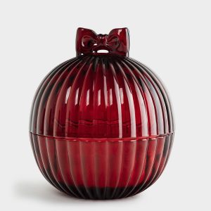 Новогодняя свеча ароматическая "Ёлочный шар" 10x12см