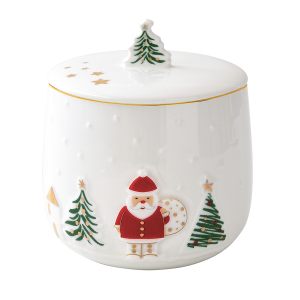 Новогодняя банка для хранения "Let it snow" 15,5см в подарочной упаковке