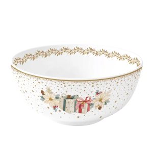 Новогодний салатник "White Elegance" 15см