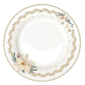 Новогодняя тарелка обеденная White Elegance" 26,5см